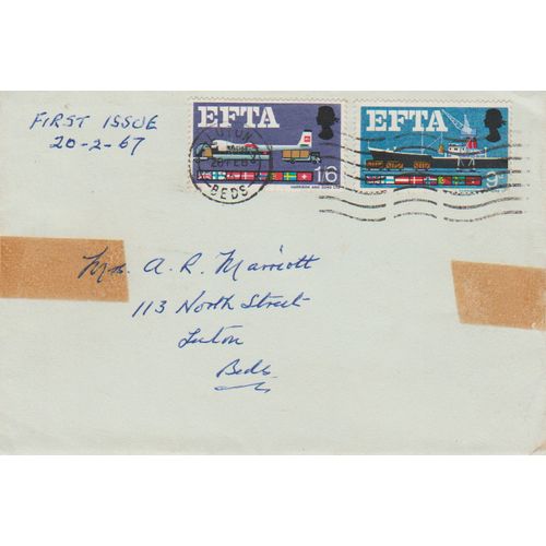 GB 1967 EFTA FDC Luton Bedfordshire pm see others