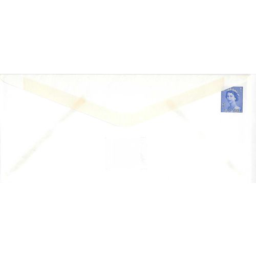 Canada #EN72a Elizabeth Karsh Postal Env MINT, narrow white gum, thin paper