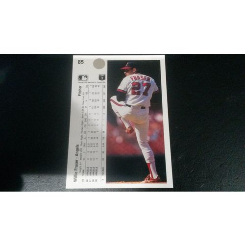 1990 Upper Deck Card # 085 Willie Fraser Near Mint (7) California Angels