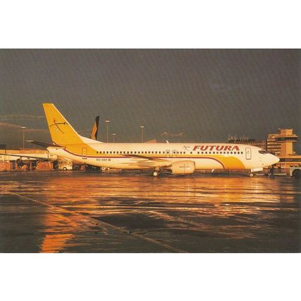 Futura Boeing B737 4Y0 Flightdeck Advertising Card Civil Aviation Card (A18793)