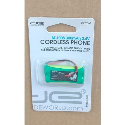 DE Digital Energy (Uniden) BT 1008 300mAh 2.4v Ni-MH 2302564 - NEW 230-2564 1025