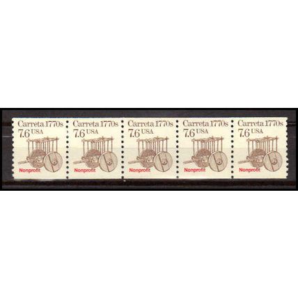 2255 7.6c Carreta Very Fine MNH Dry Gum PNC 1/5 X2931