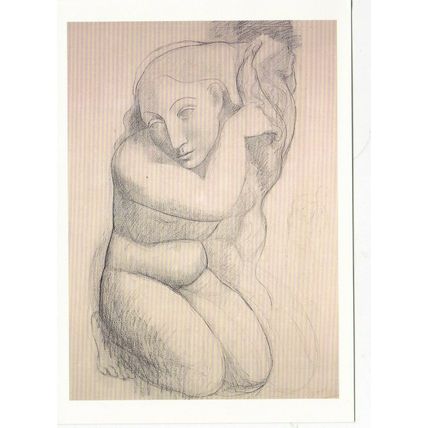 Pablo Picasso Woman combing her hair Postcard unused VGC