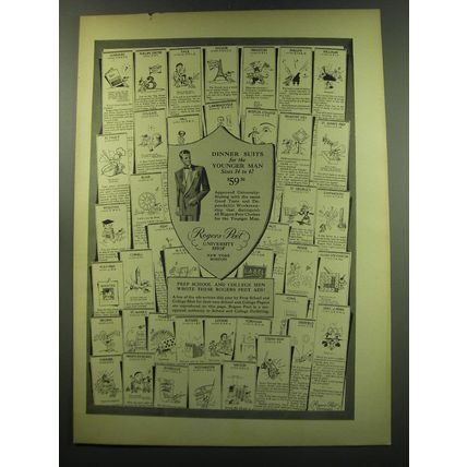 1949 Rogers Peet Fashion Ad - Dinner Suits for the Younger Man