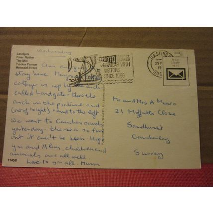multiview, CINQUE PORT, RYE, EAST SUSSEX used postcard =