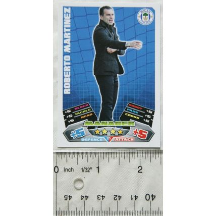 2011/12 Topps Match Attax Trading Card - Roberto Martinez, Wigan Athletic