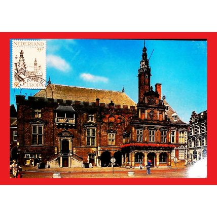 ZAYIX - 1978 Netherlands 576-77 FDC/Maxicard Human Rights, Architecture, Europa