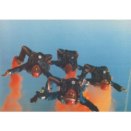 The RAF Falcons Parachute Training School Postcard