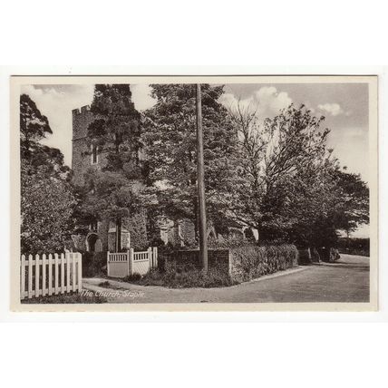 St James the Great Church Staple Kent Postcard