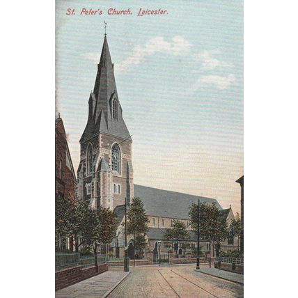 St Peter's Church Leicester Leicestershire Post Card (LEI 79235)