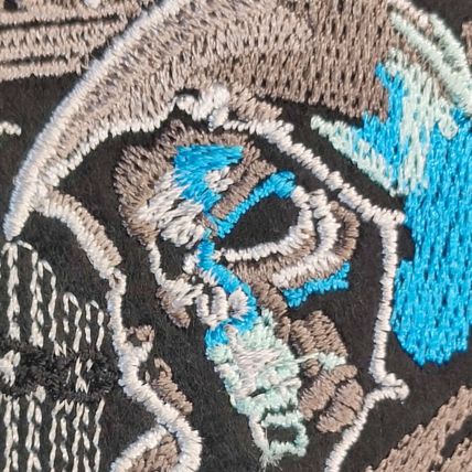 Reaper Iron on Patch Embroidered Sew Biker 14 cm x 11 cm Punk Rock Gothic P670