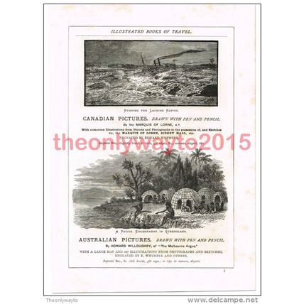 Canadian and Australian Scenes, Book Illustration (Print), c1891