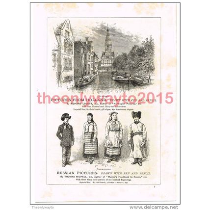 Dutch and Russian Scenes, Book Illustration (Print), c1891