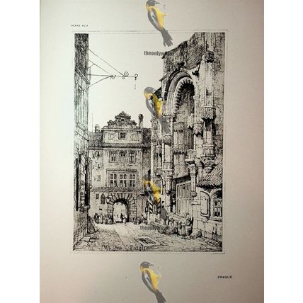 Prague (5), Czech Republic, Samuel Prout, Book Illustration (Print), 1915