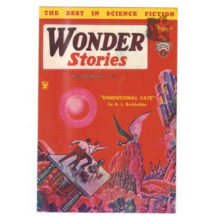 AMERICAN COMIC FRONT ARWORK WONDER STORIES PUBL IN UK CARD NO 10064675