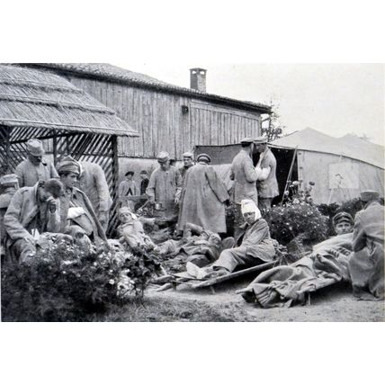 AFTER THE BATTLE OF CHAMPAGNE 1915 FRANCE WORLD WAR I PRINT