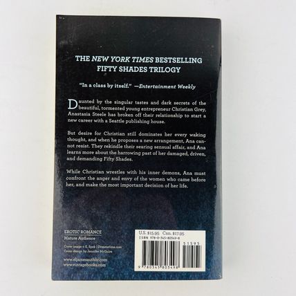 Fifty Shades Darker Paperback Erotic Fantasy by E L James