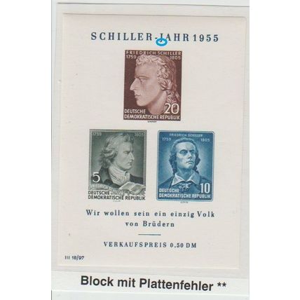 Mi 464/466 (IV) MNH 1955 Cat € 60 long foot to J