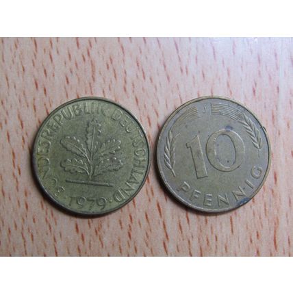 1979j 10 Pfennig Germany Coin
