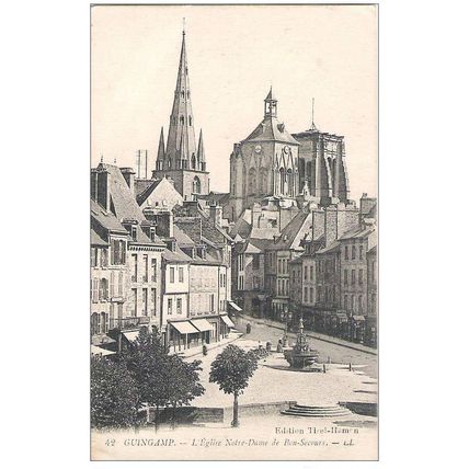 22 - Guingamp - l'église notre dame de bon secours