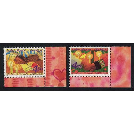 Greenland Christmas 2v corners 1999 MNH SG#360-361 MI#344-345 Sc#355-356