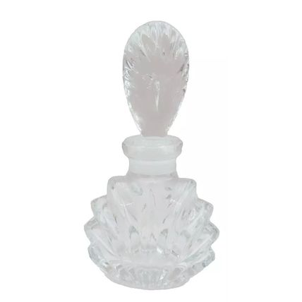 Glass Perfume Bottle with Oval Stopper 11.5 CM Ladies Gift Collectable Scent