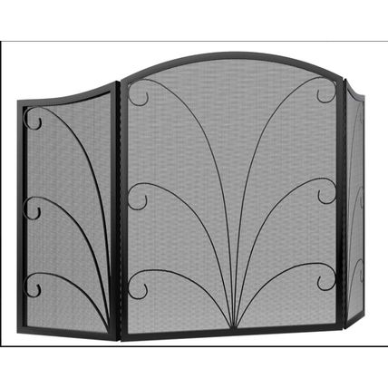 Kingson 3-Panel Arched Childproof Fireplace Screen