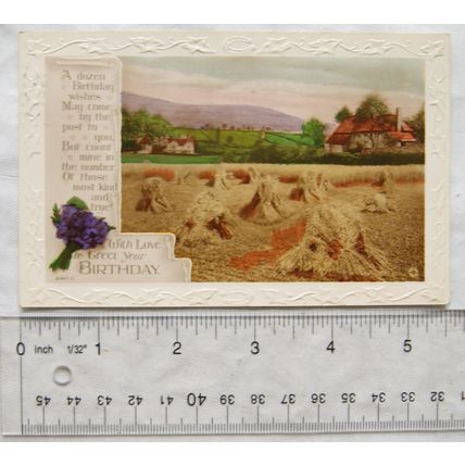 1927 postcard With Love To Greet Your Birthday