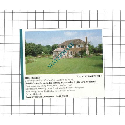Burghclere Berkshire Small House Sale Advert - 1991 Clipping