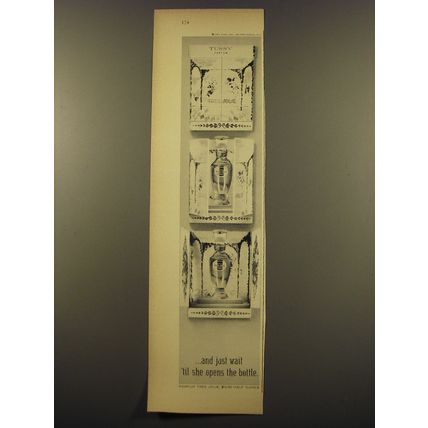 1961 Tussy Tres Jolie Perfume Advertisement - just wait 'til she opens bottle