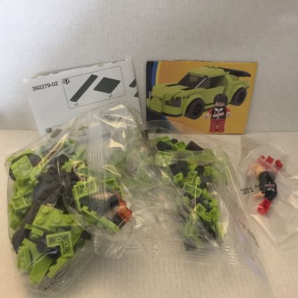 NEW Make it Blocks Green Racing Car - 214 pieces (out of box)