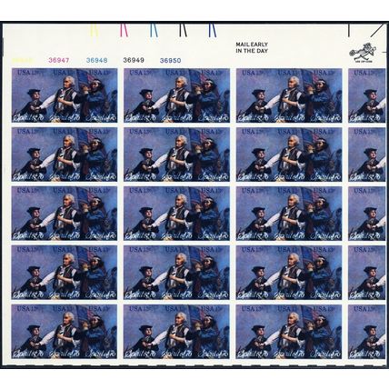 1631b, Mint NH 13¢ Complete Imperforate Error Sheet RARE! - Stuart Katz