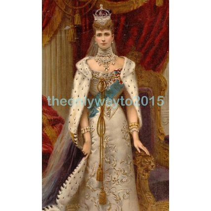 Queen Alexandra, 1902, Illustration, Modern Reproduction