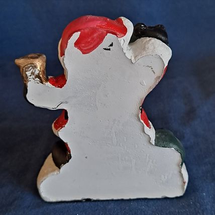 Greenbrier SANTA CLAUS Christmas STOCKING HOLDER Mantel Cement Hanger Hook