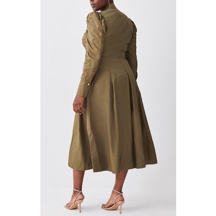 KAREN MILLEN x Lydia Millen Plus Size Cotton Woven Midi Dress NEW
