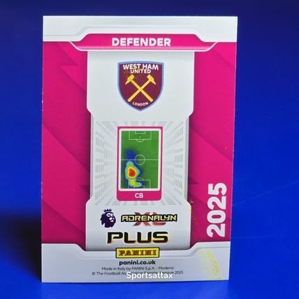 Maximilian Kilman PANINI PLUS 2025 LIMITED EDITION Card.