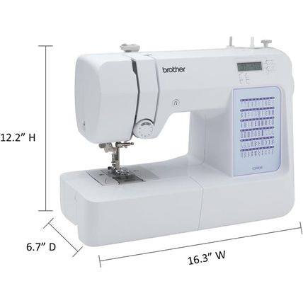 Brother CS5055 Computerized Sewing Machine, 60 Built-In Stitches, LCD Display, 7