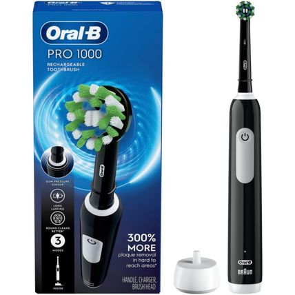 Oral-B Pro 1000 Rechargeable Electric Toothbrush, Black