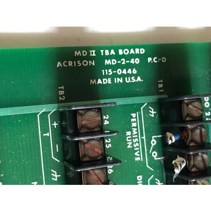 ACRISON MD-2-40 P.C.-D TBA MDII WEIGH FEEDER PLC FEEDER CONTROLLER BOARD,AE