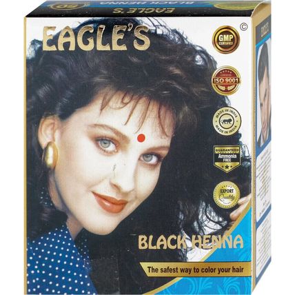 12 x EAGLE'S Henna for hair -BLACK / 12 pcs. X 10 gr/ 'NEW'