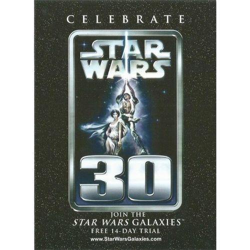 Star Wars 30 - Star Wars Galaxies - Advertising Postcard from 2007 - New