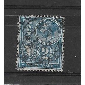 Malta.SG162 2 1/2d Blue.Fine Used.Mar17a