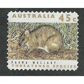 AUS 1992 45c 'THREATENED SPECIES-PARMA WALLABY' FINE USED (EBID48-568)