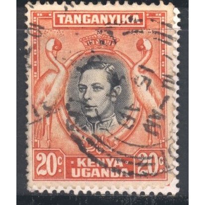 KUT - 1938 - SG139b - 20c black/orange - KGV1 - used