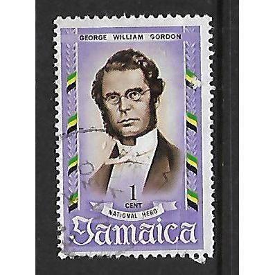 JAMAICA 1970 NATIONAL HEROES 1c GEORGE WILLIAM GORDON SG 298 FINE USED