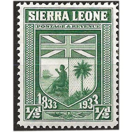 Sierra Leone 1933 SG168 1/2d Green Mounted Mint . .. .