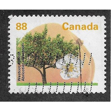 CAN 1991 88c 'WESTCOT APRICOT' (P13) FINE USED (EBID71-467)