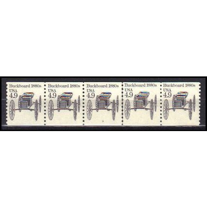 2124 4.9c Buckboard Very Fine MNH Dry Gum PNC 3/5 X0236