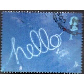 2002 "Ocassions" Greetings Stamps 1st Val, "Hello" Gummed, Fine Used Off Paper