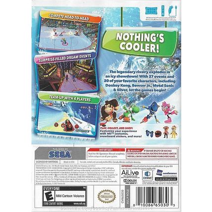 Nintendo Wii - Mario & Sonic At The Olympic Winter Games (2007) *Complete*
